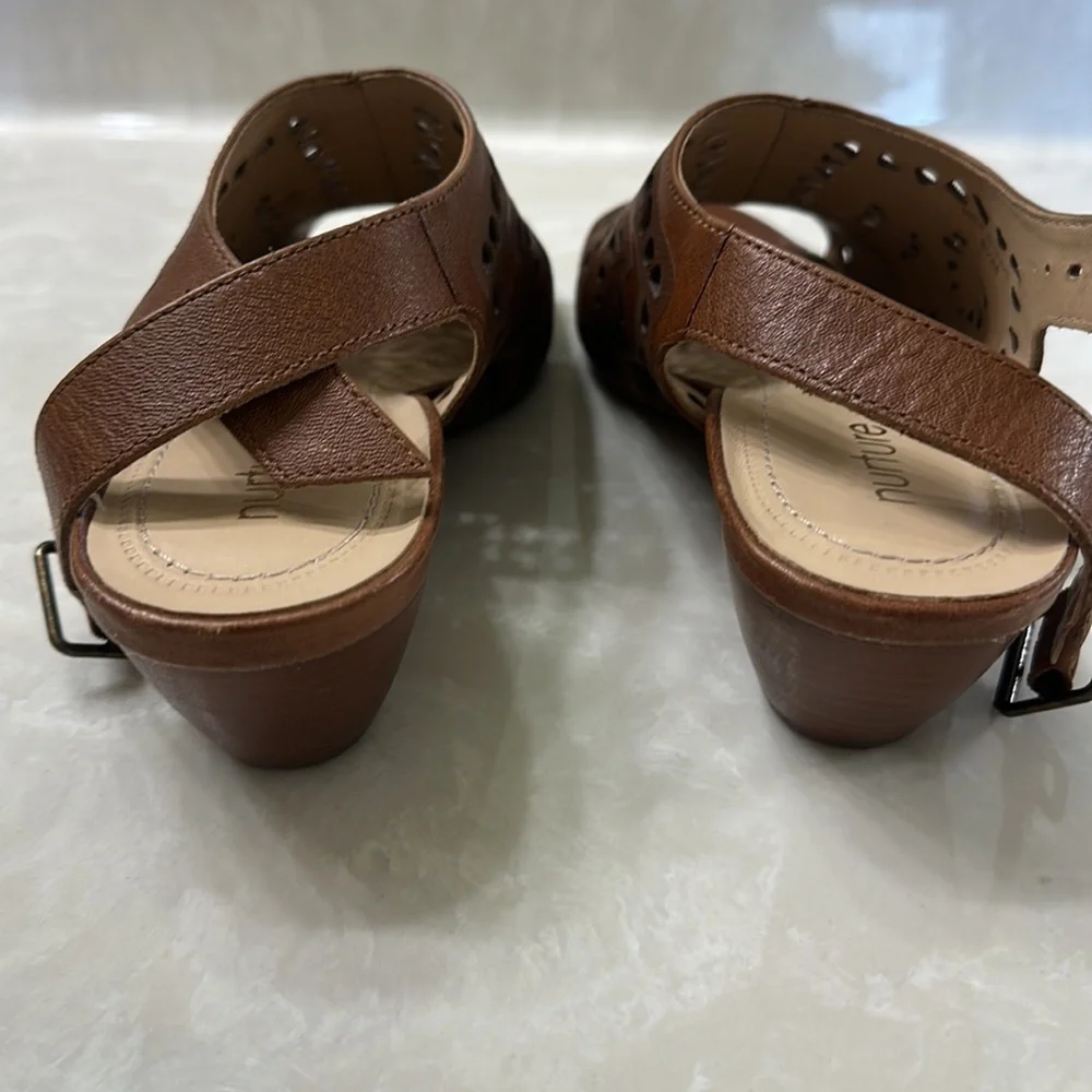 Two Tone Brown Heels - Picture 3 of 4